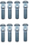 8x Drive in Wheel Studs, 9/16"- 18 Dia, 2.5" Long, 0.69 spline Dia (007-257-00-X8)