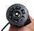 7 Way Plug with Inline Teste Pre-Wired Trailer BLACK Cord Junction Box 5 Ft Wiring Cable Towing (HOPKINS-JB-5FT)