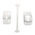 6" White Trailer Door Catch Hold Back Holder Keep Hook RV Camper Cargo 6 (MD460W-Kit)