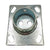 Bulldog Caster Adapter Plate 1,200 lbs Rated 5/8" Lynch Pin Fits 2" Square Jack Tube Durable and Easy to Install (CA5550301)