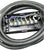 10' Cable 7 Way Trailer Plug w/Weatherproof Junction Box Rubber Grommets RV (20-2085)