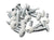 #10 Head 3/4" Truss Octa Drive T-3 Bit Self Tapping Cargo Screw Plated G2 AND PAINTED 9000 WHITE (1034TOT3-G29000X20)