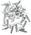 #10 Head 3/4" Truss Octa Drive T-3 Bit Self Tapping Cargo Screw Plated G2 AND PAINTED 9000 WHITE (1034TOT3-G29000X50)