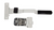 White Swivel Cam Bar Trailer Latch Handle Door Cambar Cargo W/ White Lock (SCB-W2F-WHT)