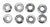Dexter SCREW-IN Wheel Stud 1/2"-20+1/2"-13 Threads 10K/12K Disc Brake Trailer Axles (025-014-00-LOTOF8)