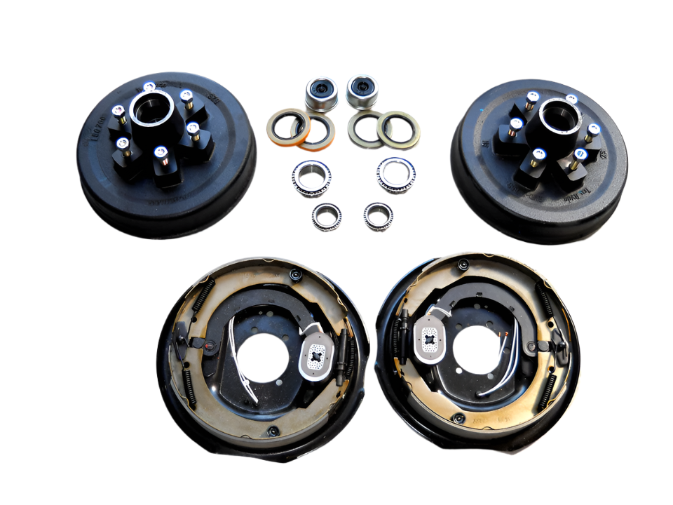 Southwest Wheel 6 On 5.5 Trailer Hub Drum Kit – W/ 12x2 Electric Brakes, For 5,200 Lb Axle, BK545ELE-IPS