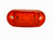 1 - Jammy 1 x 2.5 Oval Red LED Marker Light Truck Trailer RV White Base (J-515-RW)