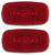 2 - Jammy Trailer ATV Marker Clearance Lights 4" x 2"  LED J-625/626  Red Red (J-625-R X 2)