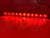 (T10-RT00-1) 15" Low Profile Red Light Tint Smoked Len LED Stop Turn Tail RV Trailer Truck