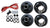 Add Electric Brakes to trailer Complete kit 2000# Axle 4 Lug 4x4" 7" drum axel (817316-C-DEX)