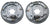 Pair, 12x2 Hydraulic brake, free backing, Dacromet Coated (77-12H-73+77-12H-74)