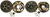 3500# Basic Brake Kit 5 x 4.75 Drum Forward Self-Adjusting 10" Backing Plates Trailer Camper RV(945475-B-FSA-IMP)