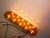 2-Maxxima Low Profile AMBER LED 6" Oval Turn Tail Light Truck w/ Mounting Tape (M63350Y + M63350-TAPE-LOTOF2)
