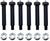 6 Trailer Axle Leaf Spring Shackle Bolt Grease Eye Wet Bolt 9/16 x 3-3/8" w/Nut (007-236-01-LOTOF6)
