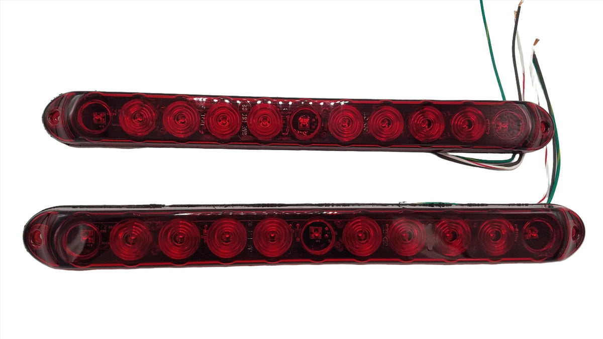 4 In Round Red LED Stop Turn Tail Lights Brake Trailer Lights - Foto 11