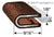 1 FT - 1/8 Brown Edge Trim Lok Camper Trailer RV Seal Lock Boat Vinyl (TS100T-8)