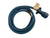 7 Way Molded 8' Trailer Wire Light Plug Cord Brass Connectors RV Blade Camper (J-7087-WH)