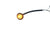 Maxxima 3/4" Mini Amber Clear 3 LED Clearance Marker Light Truck Trailer Jeep (M09300YCL)