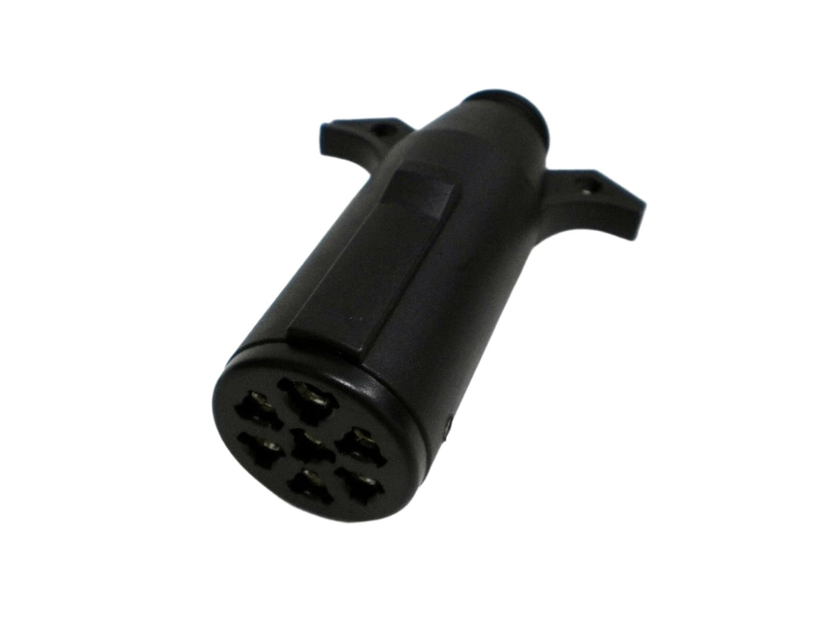 Trailer Plug Adapter 7 Way Round "RV" To 6 Round Pin Wire Cord Horse Converter E - Foto 12