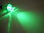 11/16" Green Clear Innovative Bullet Light 1 LED Waterproof Marker Accent Aux  (011-3500-1)