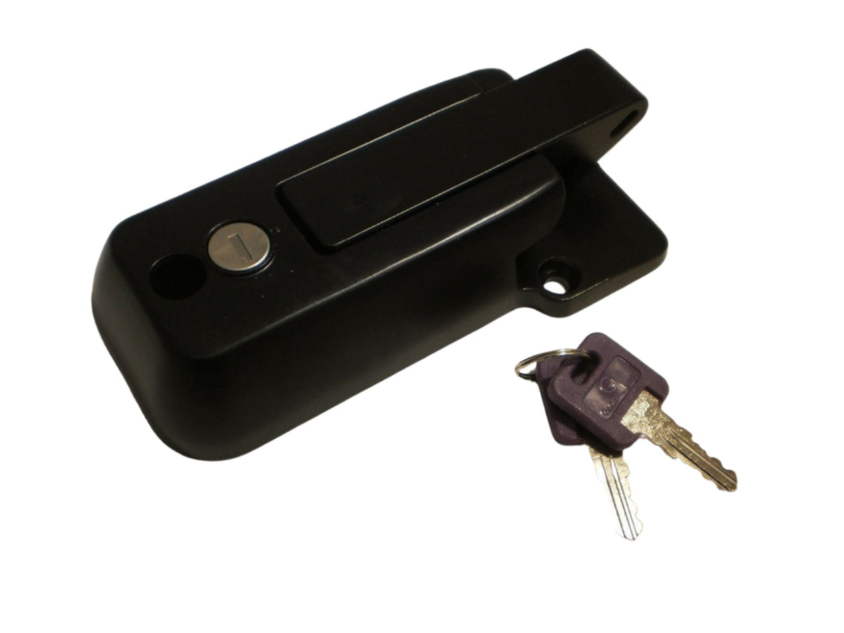 5 KEYED ALIKE Black Locking Cargo Trailer Cambar Door Latch Vise
