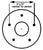 1- 5x4.75 3500# Drum W/10" Left Hand Electric Backing Plate Trailer axle Brake (945475-B-IMP-L)