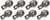 8 - 3/8" Stainless Steel D Ring Rope Chain Tie Downs Car Truck ATV Snowmobile (SS15-LOTOF8)