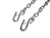 1/4" Trailer Safety Chains Camper RV 5000# Rated with Latching S Hooks (TCL2)