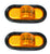 TWO - 6" Amber LED Mid Ship Lights Multi Function Park Turn Trailer Truck Semi (J-64-AK-LOTOF2)