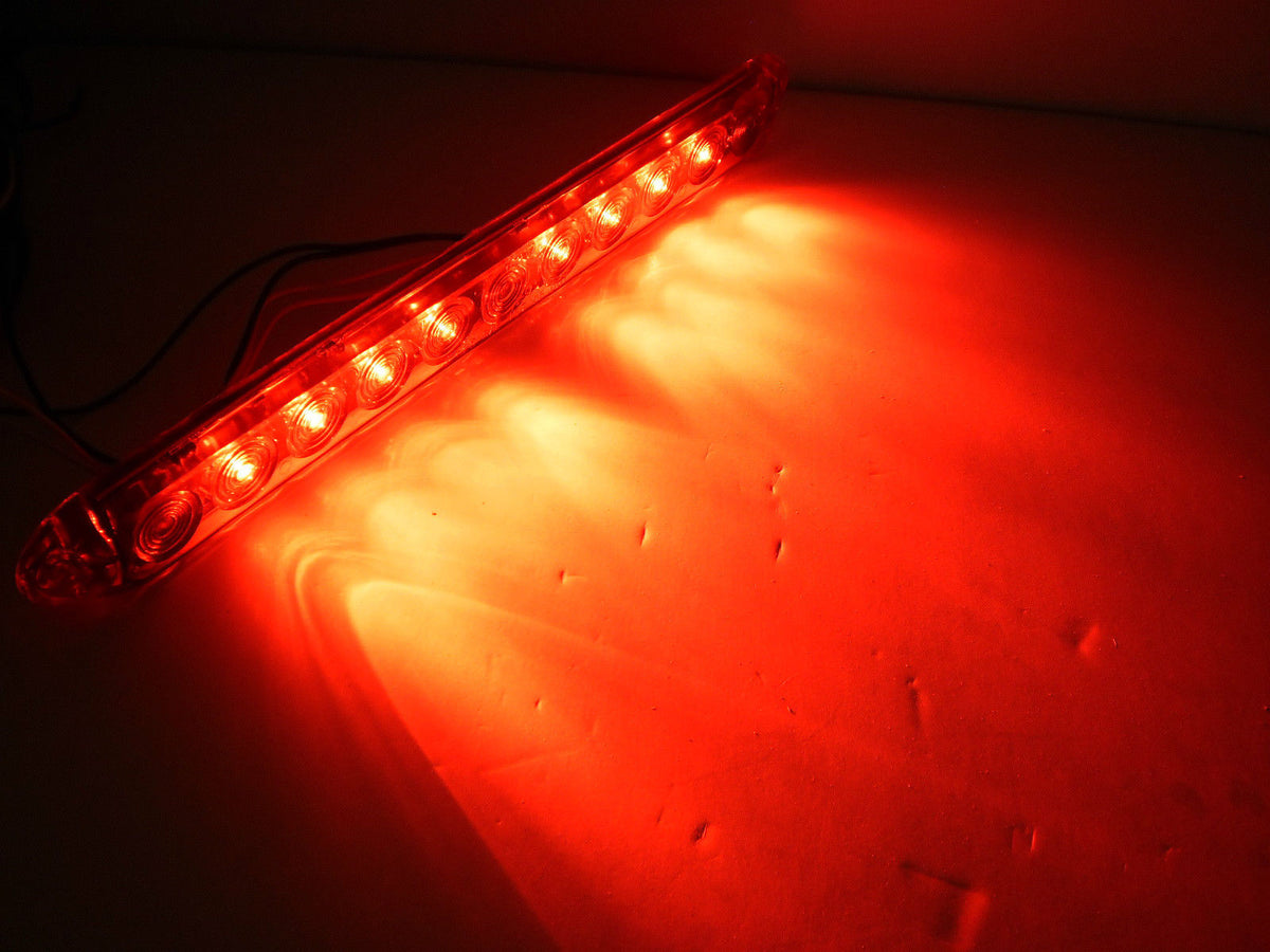 LED Trailer ID Bar 15" Red Clear Hi-Mount LED Center ID Bar Light | Stop Turn Tail For Trailer Truck Led Trailer Lights - Foto 3