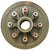1-8x6.5 Drum 8 Lug 9/16" Studs w 12" Left Side Dexter Never Adjust Backing Plate (821913-B-FSA-DEX-L)