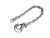 ONE - 5/16" Heavy Duty Safety Chain Forged Hook Trailer Camper RV 11,700# (HL34)