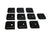 10 - 1" Universal Black Molding Trim Plastic End Cap RV Camper 5th Wheel Trailer (MEC-B-LOTOF10)