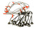 15 x 3/4 Maxxima Amber Clear LED Clearance Marker Light Trailer w/ Wire Harness (M09300YCL-15-KIT)