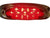 Maxxima LED Red Oval Marker Clearance Light Chrome Trim RV Trailer Truck (M72270R-KIT)