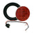 12 (ONE DOZEN)  LED Truck Lights Super Bright 4" Round RED Grommet + plug Kit (J-4412-RK-LOTOF12)