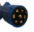 7 Way Molded 8' Trailer Wire Light Plug Cord Brass Connectors RV Blade Camper (J-7087-WH)