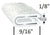 1 FT - 1/8" White Edge Trim Lock RV Camper Rubber Seal Lok (TS100W-8)