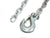 TWO - 5/16" Trailer Safety Chain w/ Forged Latch Hooks 10K (HL34-LOTOF2)