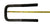 2-1/8 x 5-3/8" Square U Bolt Kit with Plates Trailer Boat Axles 1/2" 2 x 2 Tube (UBK-2000-SQ)