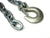 TWO - 1/2" Heavy Duty Safety Chain Forged Hook Trailer Camper RV 27,600#   (HL36-LOTOF2)