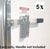 5- KEYED ALIKE Locking Cargo Trailer Cambar Door Auto Latching Vise Lock Cam Bar (CBL-G-5X)
