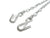 3/16" S Hook Latch Safety Chains Trailer Camper RV  (TCL1)