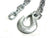 TWO - 3/8" Heavy Duty Safety Chain Forged Hook Trailer Camper RV 16,200# (HL35-LOTOF2)