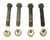 4 - Standard Shackle Bolts 9/16 x 3.5" w/Lock Nuts fits Dexter Trailer Axle  (91635B-KITX4)
