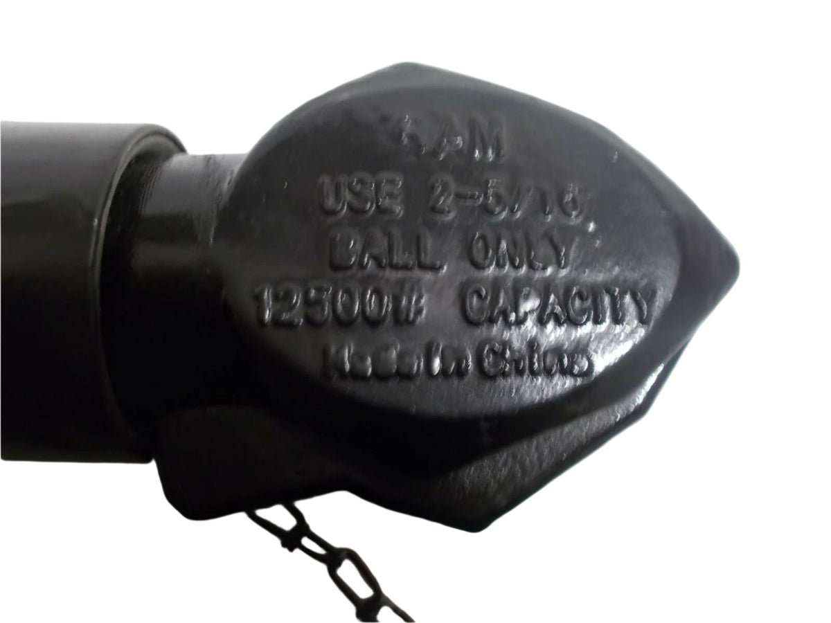 Adjustable Coupler Collar Style 25/16" Ball Size 12.5K Rated Black Po R and P Carriages