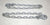 TWO - 5/16" Trailer Safety Chain w/ Forged Latch Hooks 10K (HL34-LOTOF2)