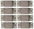8 - Bolt On Stake Pockets Tapered Trailer Truck 12 Gauge Board Holder (BS-1-LOT8)
