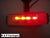 1- LED Marker Fender Light Red/Amber clear w/Base RV Trailer with Fender Bracket (J-5765-ARC-FM)