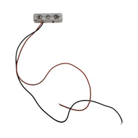 Amber 3 LED Thin Step Light Pool Truck Trailer RV White (003-1100-1)